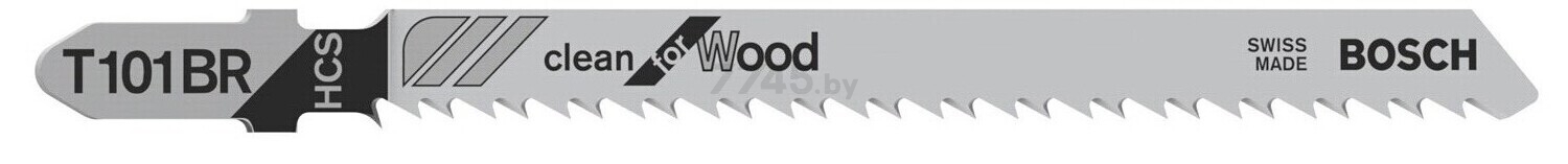 Пилка для электролобзика BOSCH Clean for Wood T101BR (2608633623)